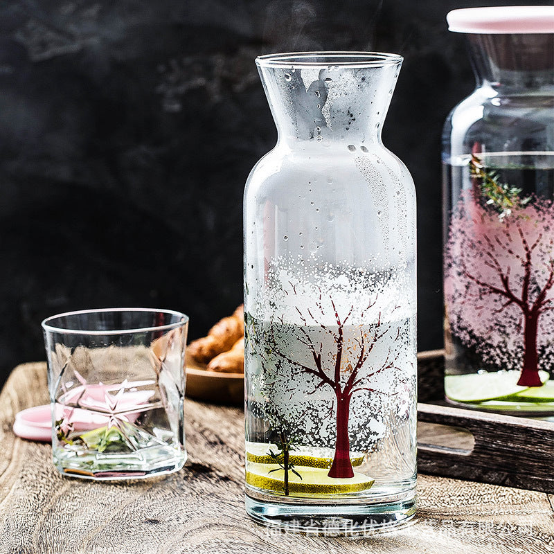 Color-changing cherry tree pitcher