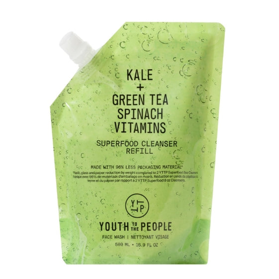 Youth To The People Superfood Facial Cleanser - Kale and Green Tea Cleanser - Gentle Face Wash, Makeup Remover + Pore Minimizer for All Skin Types - Vegan