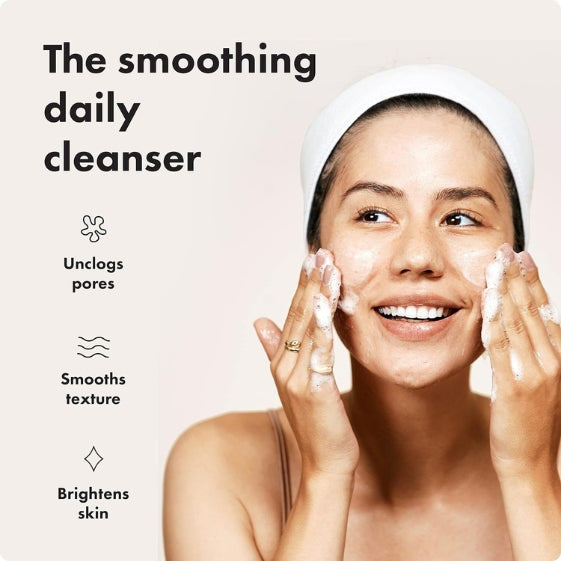 Clear Collective Exfoliating Jelly Cleanser - Gentle Daily Foam Facial Cleanser, Removes Oil and Dead Skin, Fragrance/Paraben Free