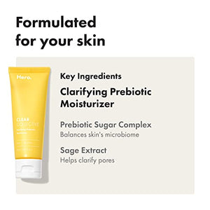 Mighty Patch Clear Collective Clarifying Prebiotic Moisturizer from Hero Cosmetics - Hydrating Daily Face Moisturizer to Purify, Smooth and Soften Skin