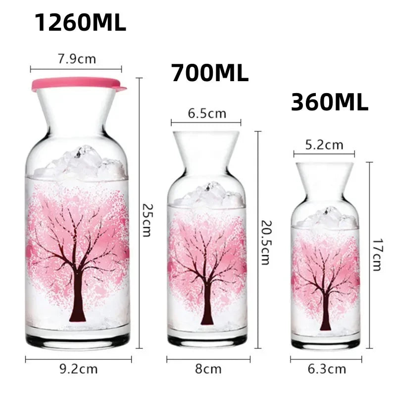 Color-changing cherry tree pitcher