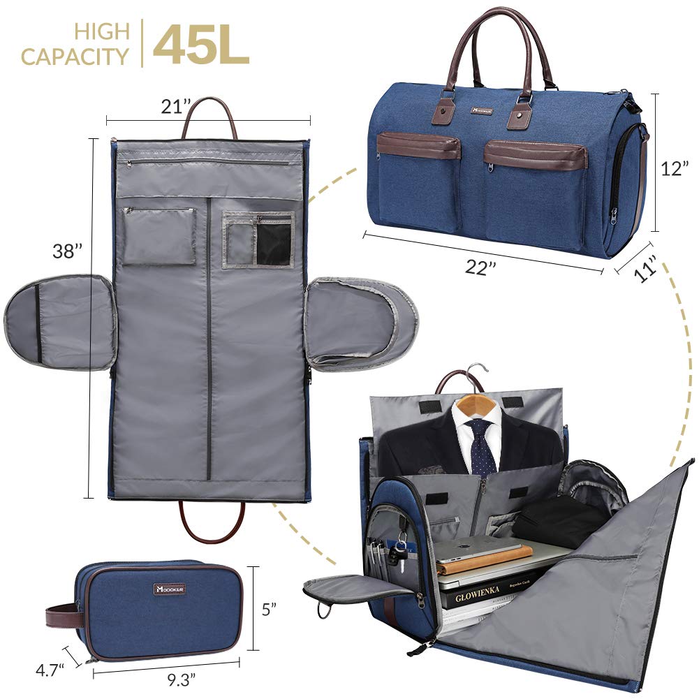 Convertible Garment Bag with Shoulder Strap