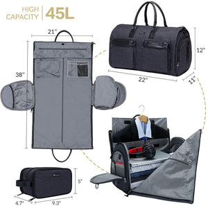 Convertible Garment Bag with Shoulder Strap