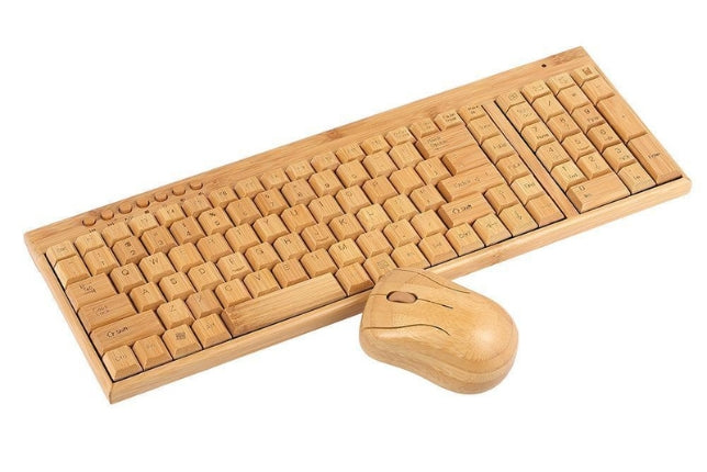 Bamboo keyboard and mouse