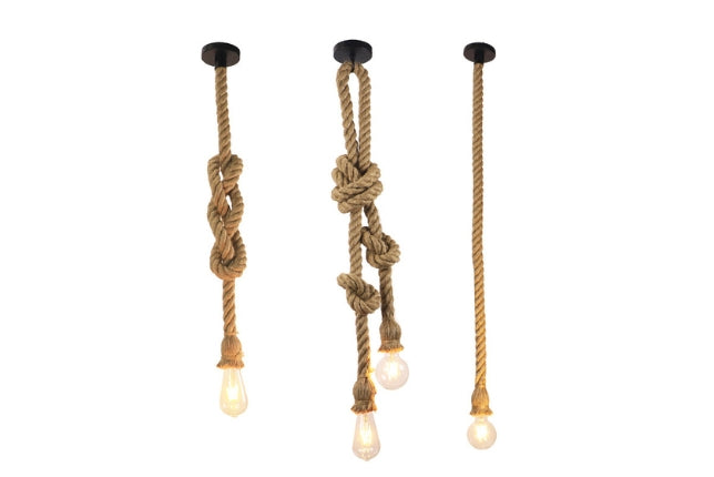 Rope chandelier-nostalgic lamps