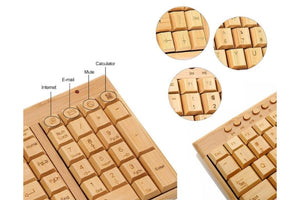 Bamboo keyboard and mouse