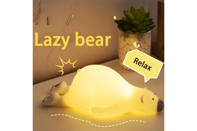 Cute Bear Silicone Night Light