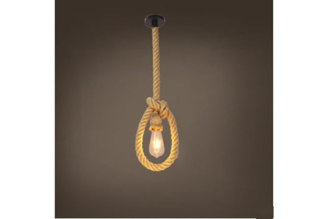 Rope chandelier-nostalgic lamps