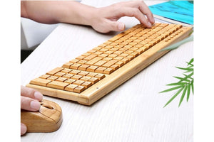 Bamboo keyboard and mouse