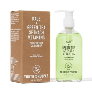 Youth To The People Superfood Facial Cleanser - Kale and Green Tea Cleanser - Gentle Face Wash, Makeup Remover + Pore Minimizer for All Skin Types - Vegan