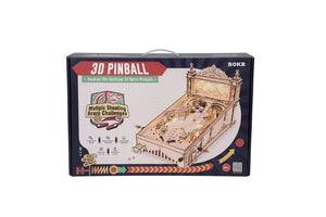 3D Wooden Puzzle - Pinball machine