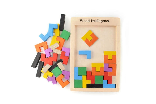 Wooden Multi-Color Tangram Toy