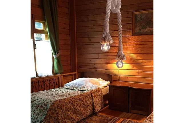 Rope chandelier-nostalgic lamps