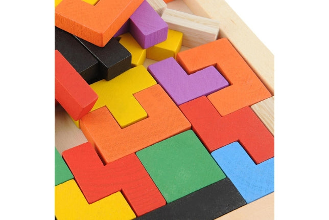 Wooden Multi-Color Tangram Toy