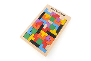 Wooden Multi-Color Tangram Toy